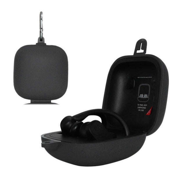 Solid Color Silicone Wireless Bluetooth Earphone Protective Case for Beats Powerbeats Pro, Mint G...