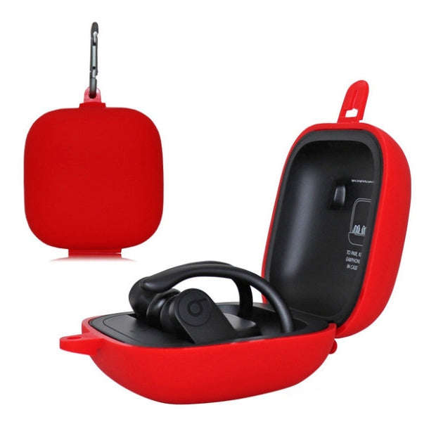 Solid Color Silicone Wireless Bluetooth Earphone Protective Case for Beats Powerbeats Pro, Mint G...