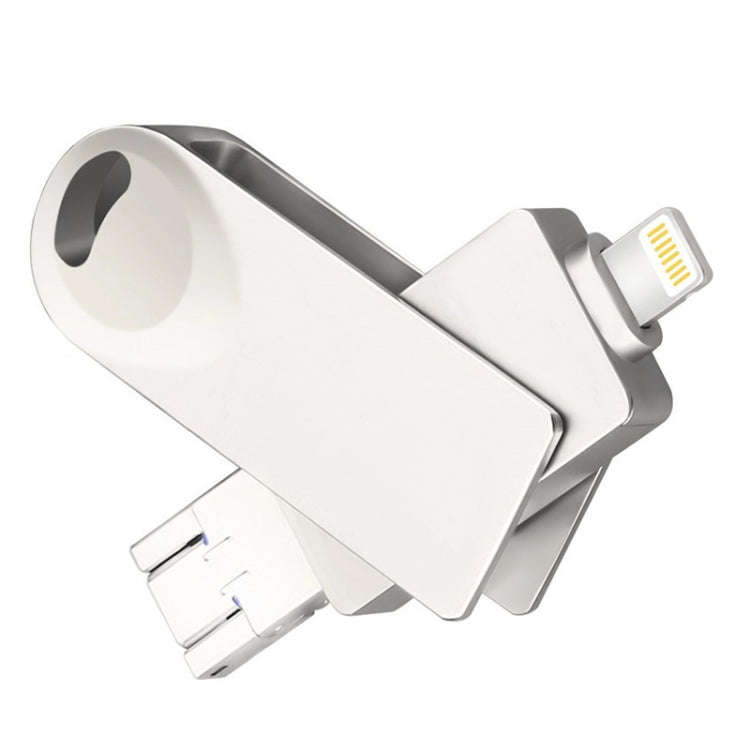 S29 3 in 1 32GB Micro USB + USB + 8 Pin Interface Metal Twister Flash Disk, 32GB