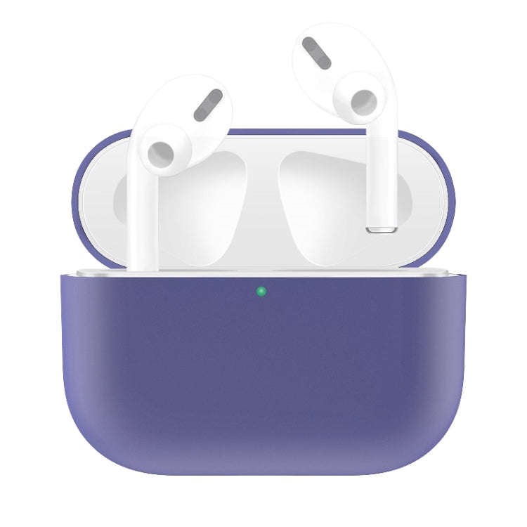 For AirPods Pro Solid Color Silicone Earphone Protective Case, Yellow, Pink, Grey, Light Purple, ...