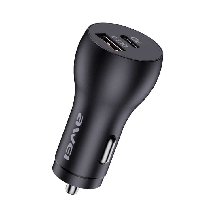 awei C-822 18W PD 8 Pin + 18W QC 3.0 USB Interface Car Charger, C-822