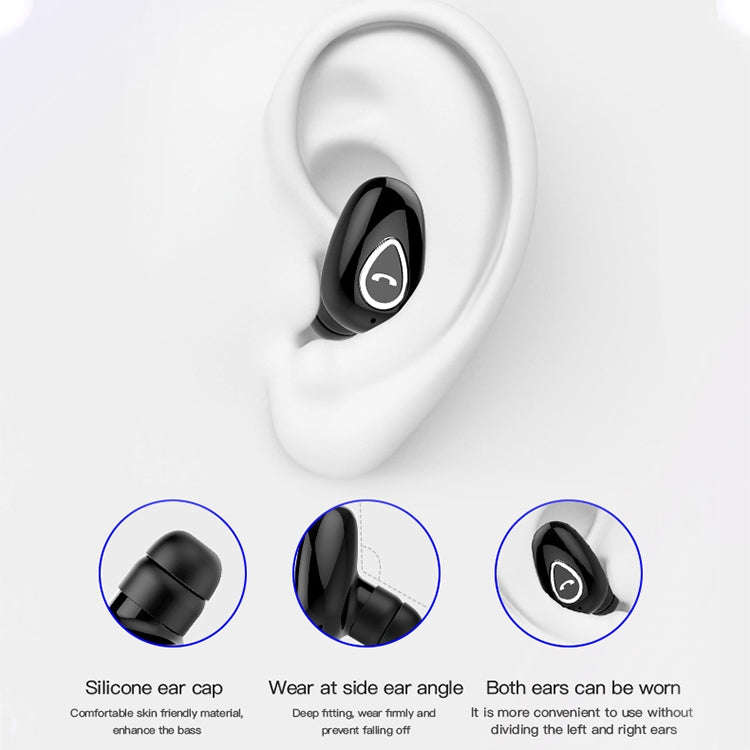 YX01 Sweatproof Bluetooth 4.1 Wireless Bluetooth Earphone with Charging Box, Support Memory Conne...