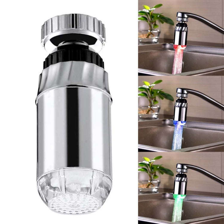 SDF-B2 1 LED ABS Temperature Sensor RGB LED Faucet Light Water Glow Shower, Size: 78 x 28mm, Inte...