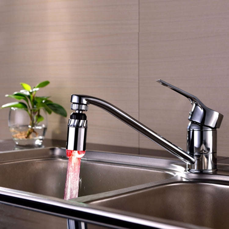 SDF-B2 1 LED ABS Temperature Sensor RGB LED Faucet Light Water Glow Shower, Size: 78 x 28mm, Inte...