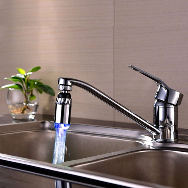 SDF-B2 1 LED ABS Temperature Sensor RGB LED Faucet Light Water Glow Shower, Size: 78 x 28mm, Inte...