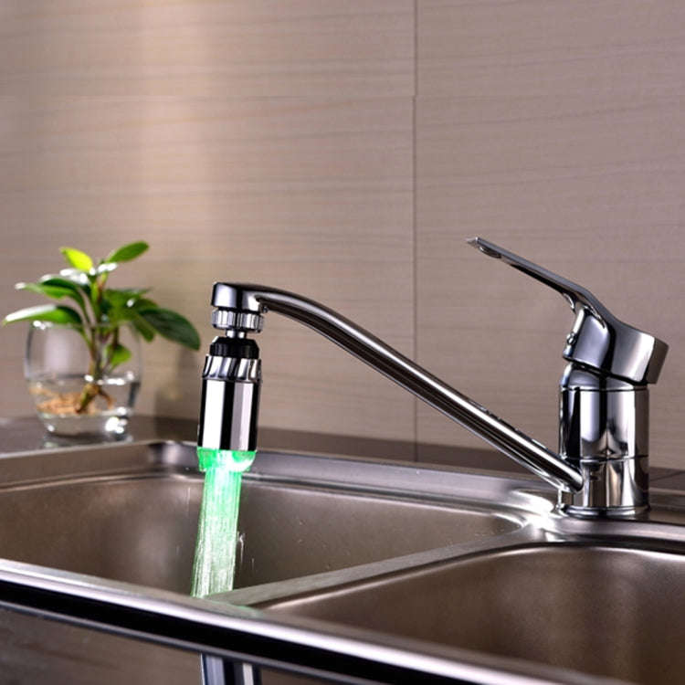 SDF-B2 1 LED ABS Temperature Sensor RGB LED Faucet Light Water Glow Shower, Size: 78 x 28mm, Inte...