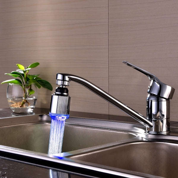SDF-B5 1 LED ABS Temperature Sensor RGB LED Faucet Light Water Glow Shower, Size: 75 x 37mm, Inte...