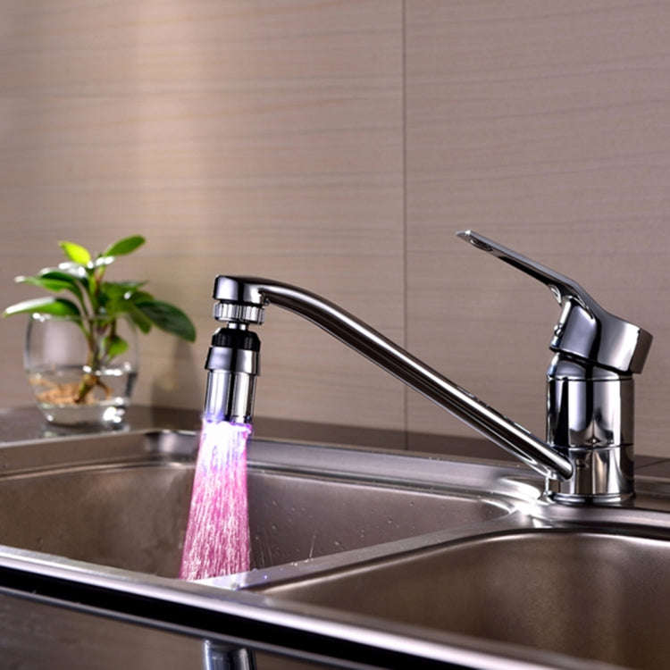 SDF-B6 1 LED ABS Temperature Sensor 3-color LED Faucet Light Water Glow Shower, Size: 58 x 24mm, ...