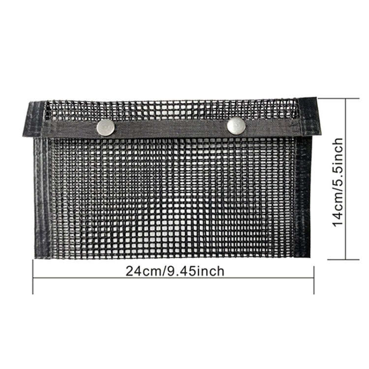 Barbecue Heat Resistant Non-stick Grilling Mesh BBQ Baking Bag, Size: 24 x 14cm (Black), 24 x 14c...