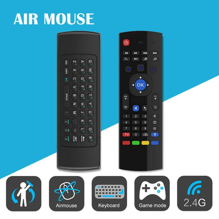 MX3-M Air Mouse Wireless 2.4G Remote Control Keyboard with Microphone for Android TV Box / Mini P...