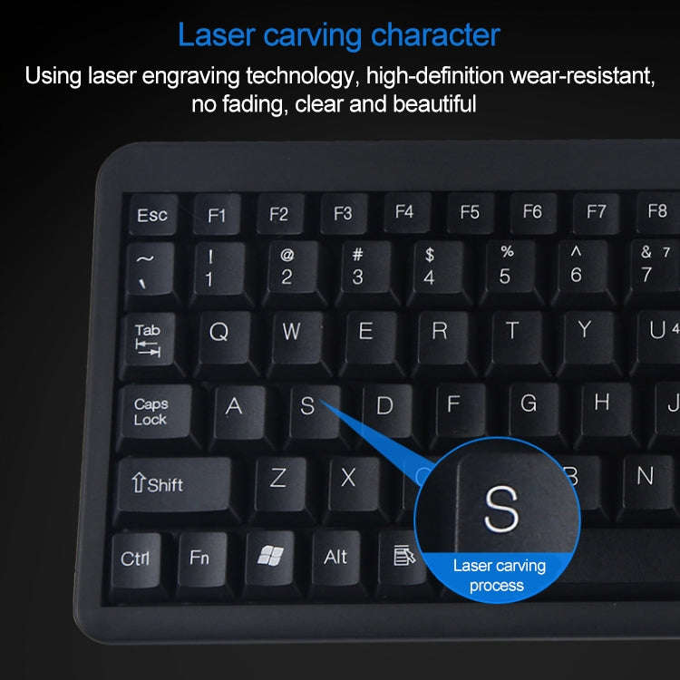DS-8800 PS / 2 Interface Prevent Water Splashing Laser Engraving Character One-piece Wired Touchp...