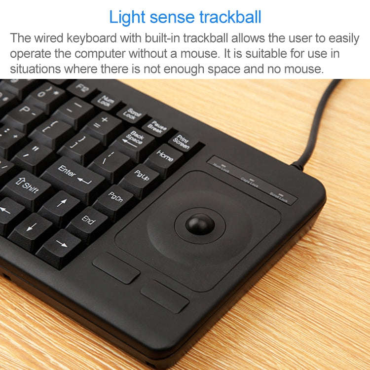 DS-8900 PS / 2 Interface Prevent Water Splashing Laser Engraving Character One-piece Wired Trackb...