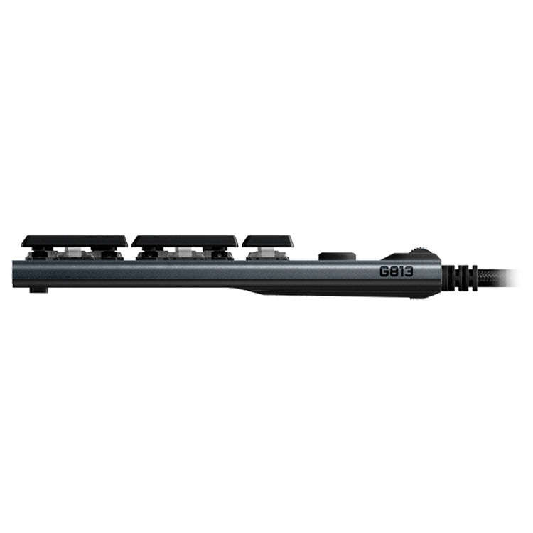 Logitech G813 RGB Mechanical Wired Gaming Keyboard (GL-Linear), Length: 1.8m, G813