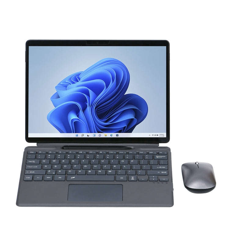 For Microsoft Surface Pro 8 Tablet Colorful Backlight Bluetooth Keyboard Leather Case with Pen Sl...