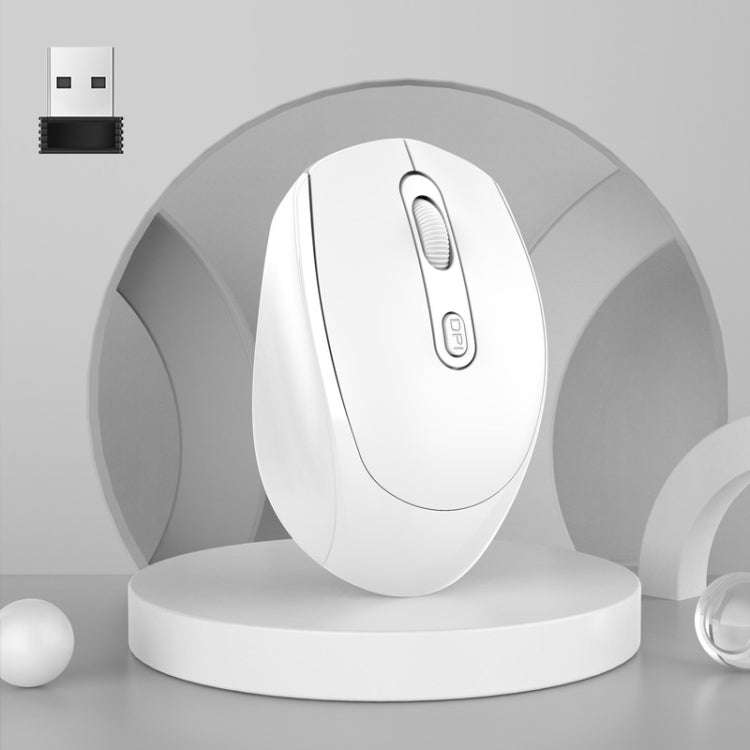 HXSJ M107 4-buttons 1600 DPI Dual Mode 2.4GHz + Bluetooth 5.1 Wireless Rechargeable Mouse, Batter...