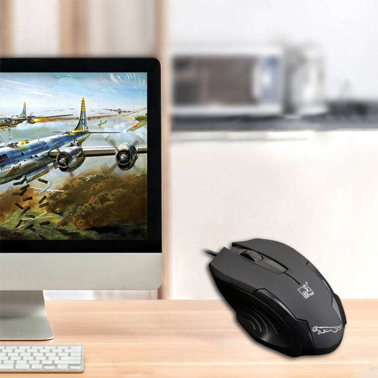 Chasing Leopard 512G USB Frosted Wired Optical Gaming Mouse, Length: 1.3m, 512G
