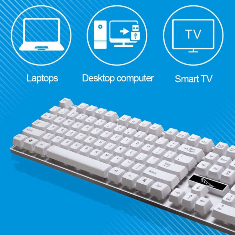 ZGB Q17 104 Keys USB Wired Suspension Gaming Office Keyboard for Laptop, PC