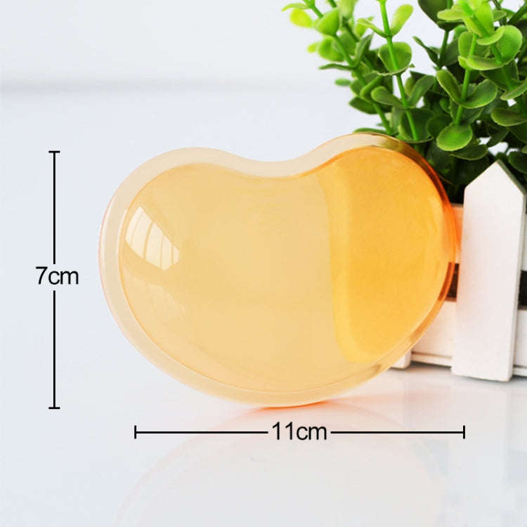 MONTIAN 2 PCS Transparent Silicone Bracer Heart-shaped Mouse Wrist Supporter, Random Color Delive...