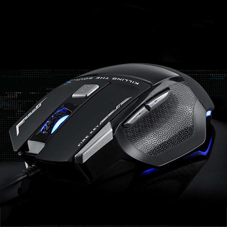 AULA Series SoulKiller II Colourful Light 7D Optical Competitive USB Wired Game Mouse, Maximum Re...