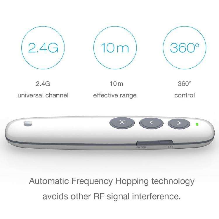 Doosl DSIT007 2.4GHz Rechargeable Powerpoint Presentation Wireless Cliker Remote Control Pen, Con...