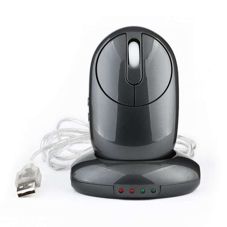 MZ-012 2.4G 1200 DPI Wireless Rechargeable Optical Mouse with 3 Ports USB HUB / Charging Dock