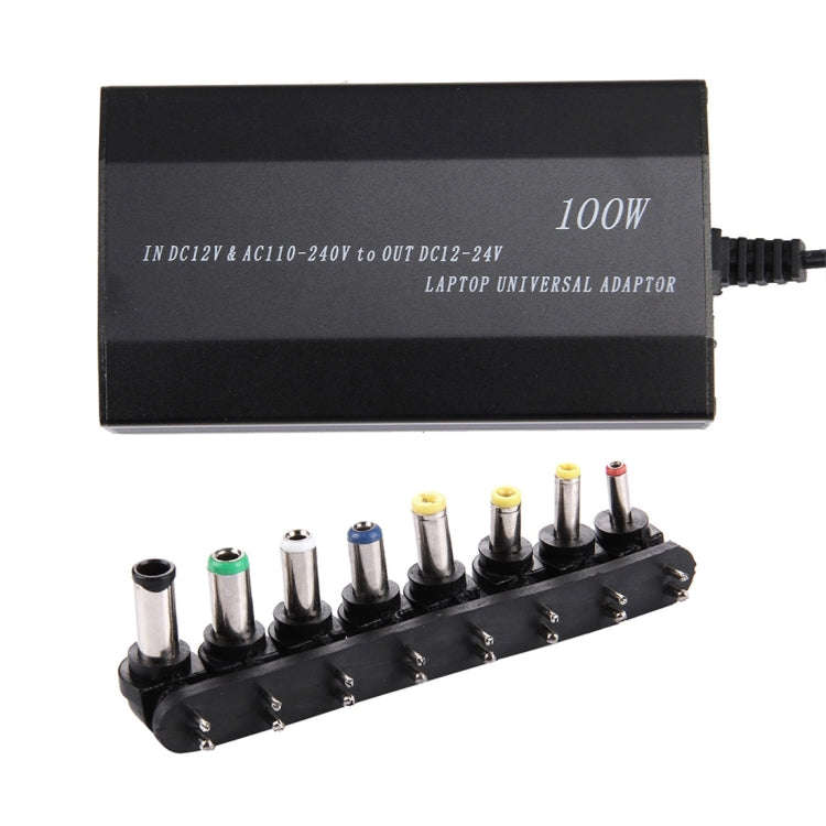 Laptop Notebook Power 100W Universal Charger with Car Charger & AC Power Adapter & 8 Power Adapte...