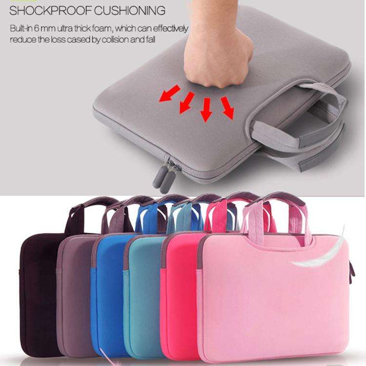12 inch Portable Air Permeable Handheld Sleeve Bag for MacBook, Lenovo and other Laptops, Size:32...