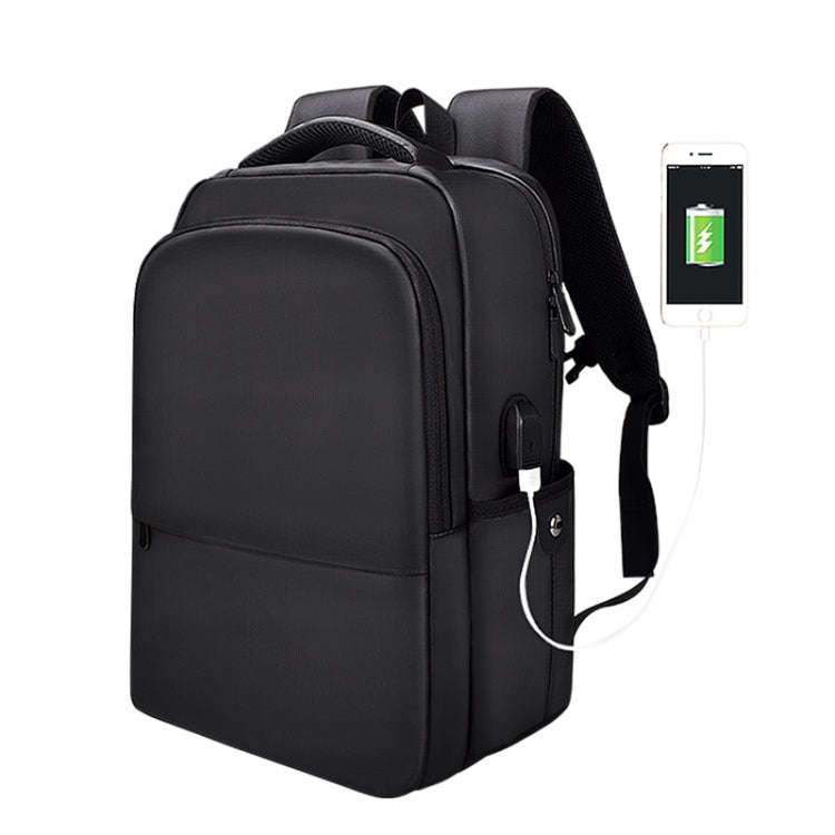 Polyester Laptop Backpack for Below 15 inch Laptops, with USB Interface Trunk Trolley Strap