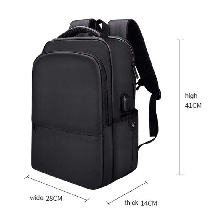 Polyester Laptop Backpack for Below 15 inch Laptops, with USB Interface Trunk Trolley Strap