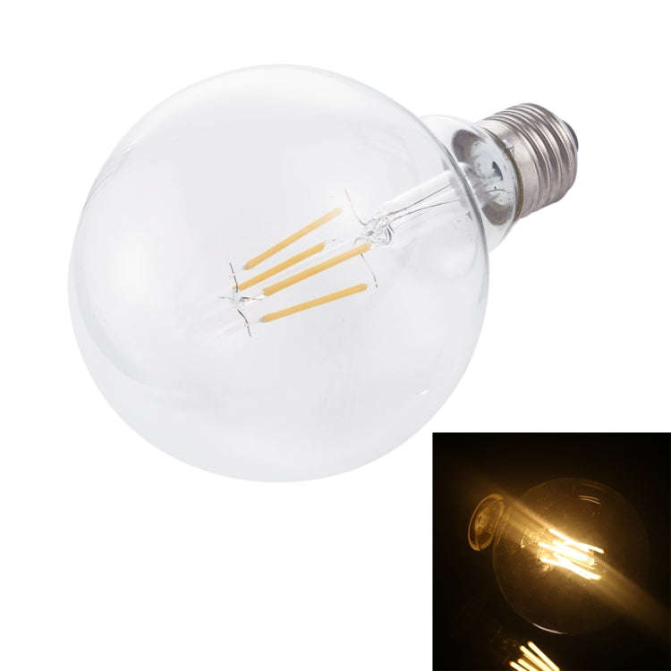 G95 E27 4W 4 LEDs 450 LM 3000K Retro Dimming LED Filament Light Bulb Energy Saving Light, AC 220V...
