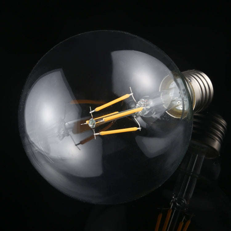 G95 E27 4W 4 LEDs 450 LM 3000K Retro Dimming LED Filament Light Bulb Energy Saving Light, AC 220V...