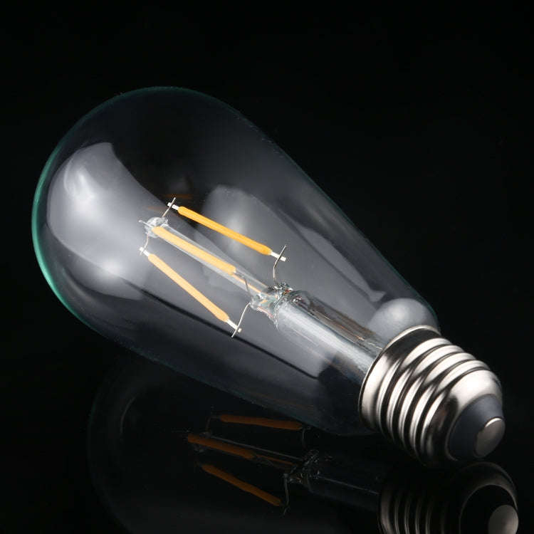 ST64 E27 4W 4 LEDs 600 LM 3000K Retro Dimming LED Filament Light Bulb Energy Saving Light, AC 220...