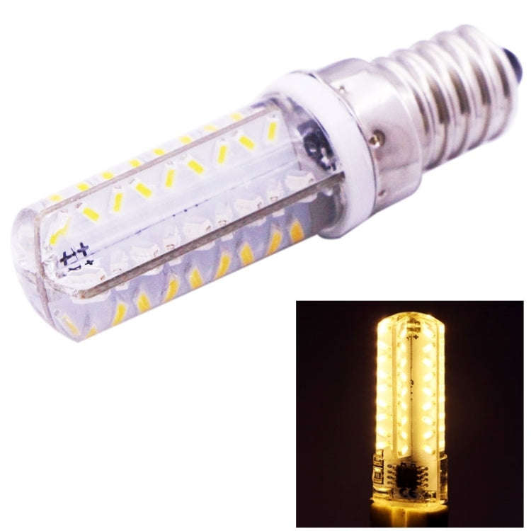 72 LED SMD 3014, Adjustable Brightness, AC 110V, E14 110V White Light, E14 110V Warm White