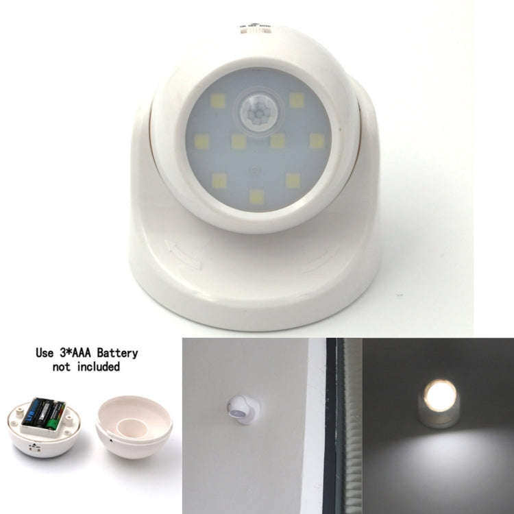 9 LEDs 240 LM 6000K 360 Degrees Rotation Wireless Motion Sensor Wardrobe Light / Night Light / Wa...