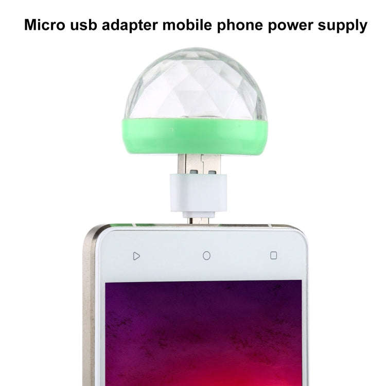 4W RGB USB LED Crystal Magic Ball Stage Light with Micro USB Adapter, with Micro USB Adapter