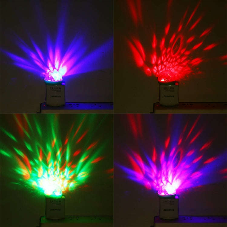 4W RGB USB LED Crystal Magic Ball Stage Light with 8 Pin Adapter, with 8 Pin Adapter