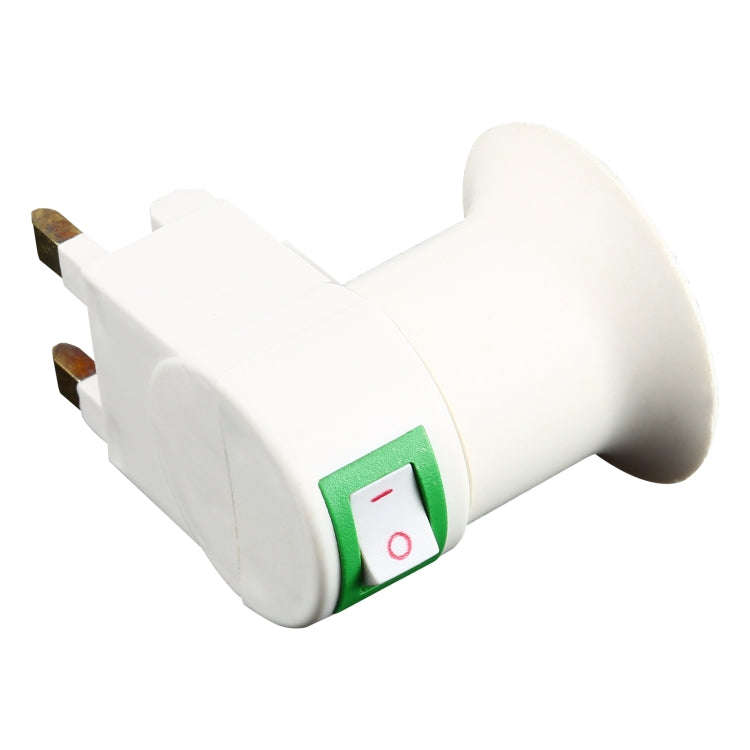 E27 Socket Type Light Holder Base Lamp Holder Converter with Switch, UK Plug, UK Plug
