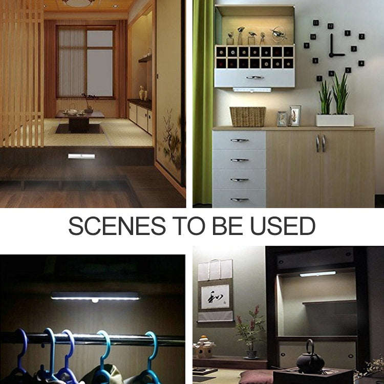 2.8W 20 LEDs Warm White Wide Screen Intelligent Human Body Sensor Light LED Corridor Cabinet Ligh...