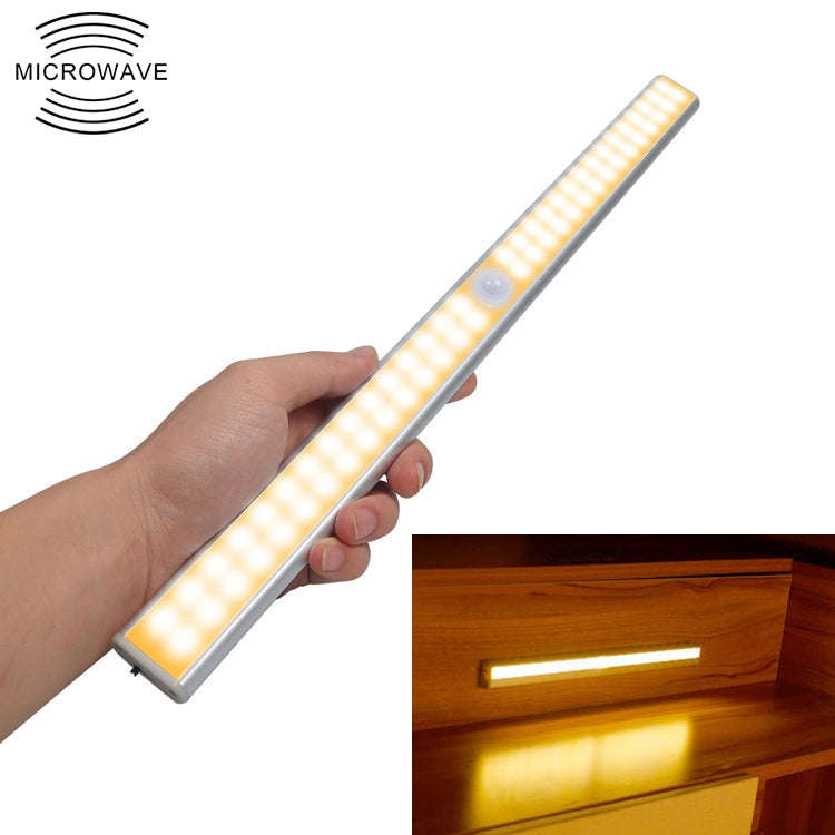 2.8W 40 LEDs Warm White Wide Screen Intelligent Human Body Sensor Light LED Corridor Cabinet Ligh...