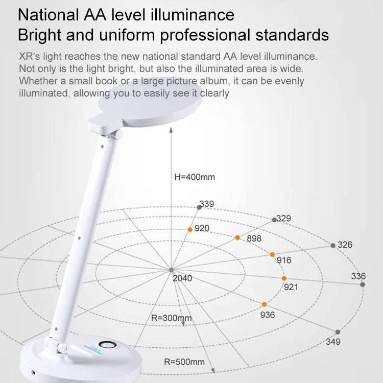 LED Student Learning Eye Protection Foldable Desk Lamp, USB Powered, USB Powered