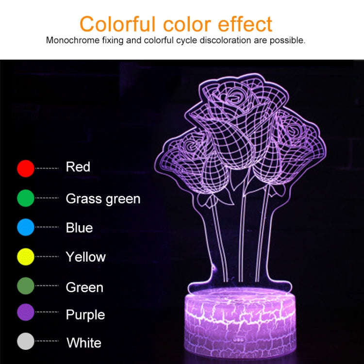 Spaceship Shape Creative Crack Touch Dimming 3D Colorful Decorative Night Light with Remote Contr...