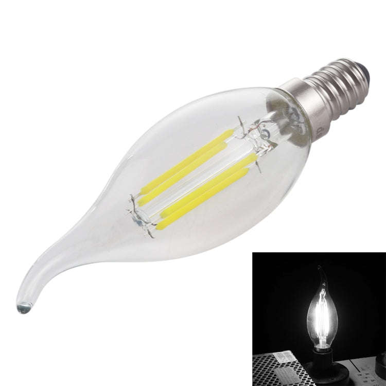 C35 E14 4W 4 LEDs 300 LM 3000K Dimmable Retro LED Filament Light Bulb Energy Saving Light, AC 220...
