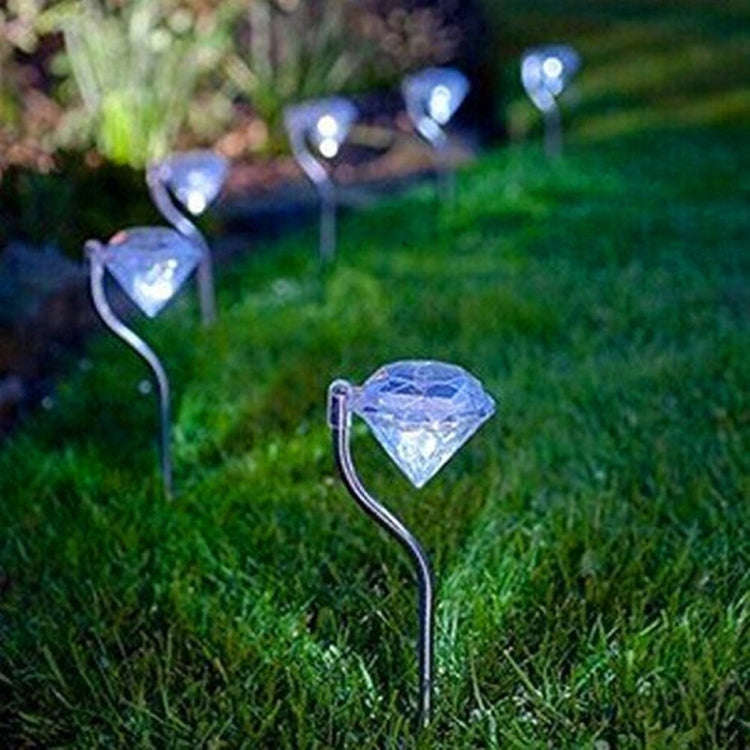Outdoor Garden Landscape Path Decorative Diamond Lights, Random Color Delivery