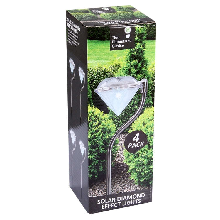 Outdoor Garden Landscape Path Decorative Diamond Lights, Random Color Delivery