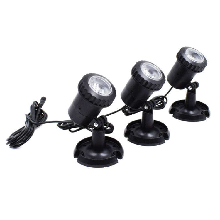 3 In 1 Red Green Blue Light Lawn Insertion Pool Diving Solar Spotlight, Red Green Blue Light