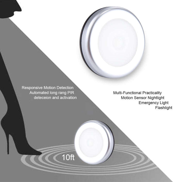 6 LEDs Mini Lamp for Closet / Cabinet / Stairways / Bedroom, Sensor Distance: 5m, DC 5V