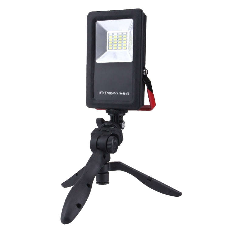 24 LEDs SMD5730 2400LM 6000-6500K Red and Blue Light Flashing Warning Lights Portable with Holder...