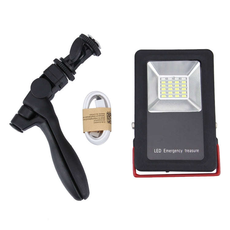 24 LEDs SMD5730 2400LM 6000-6500K Red and Blue Light Flashing Warning Lights Portable with Holder...
