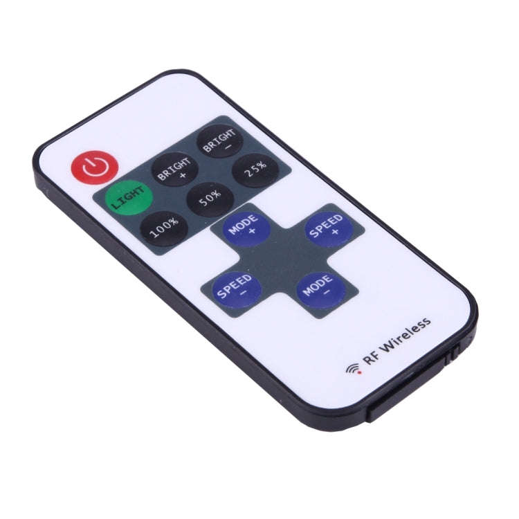 Mini Single Color LED Controller with 11 Keys RF Remote Control, DC 5-24V(White)