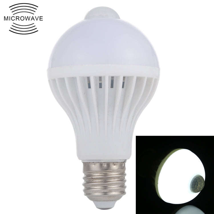 E27 7W 16 LEDs SMD 5730 450LM Infrared Motion Sensor LED Light Bulb, Sensor Distance: 4-6m, AC 22...